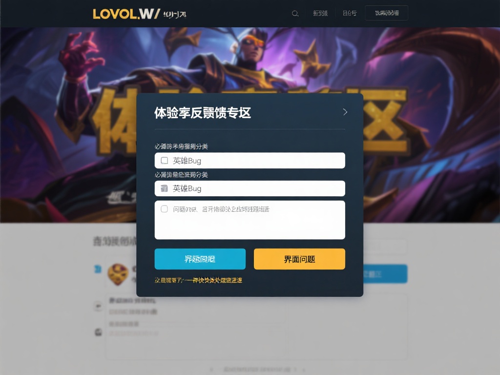 在LOL官网的体验服反馈专区，你可以直接